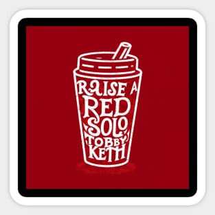 Red Solo for Toby II Sticker